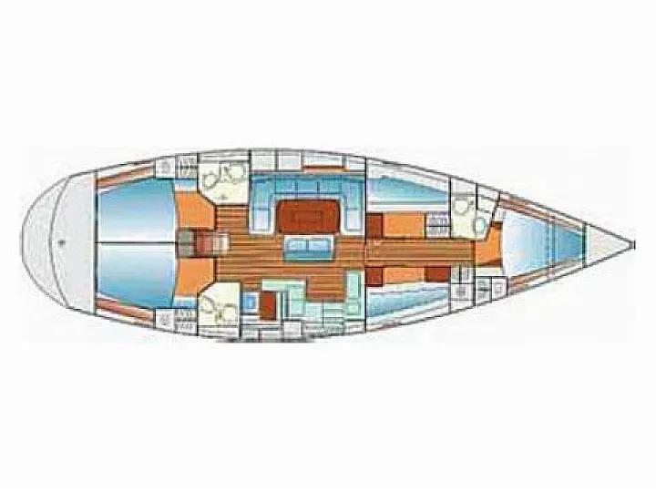 Bavaria 50 cruiser  - Barolo I  - Layout image