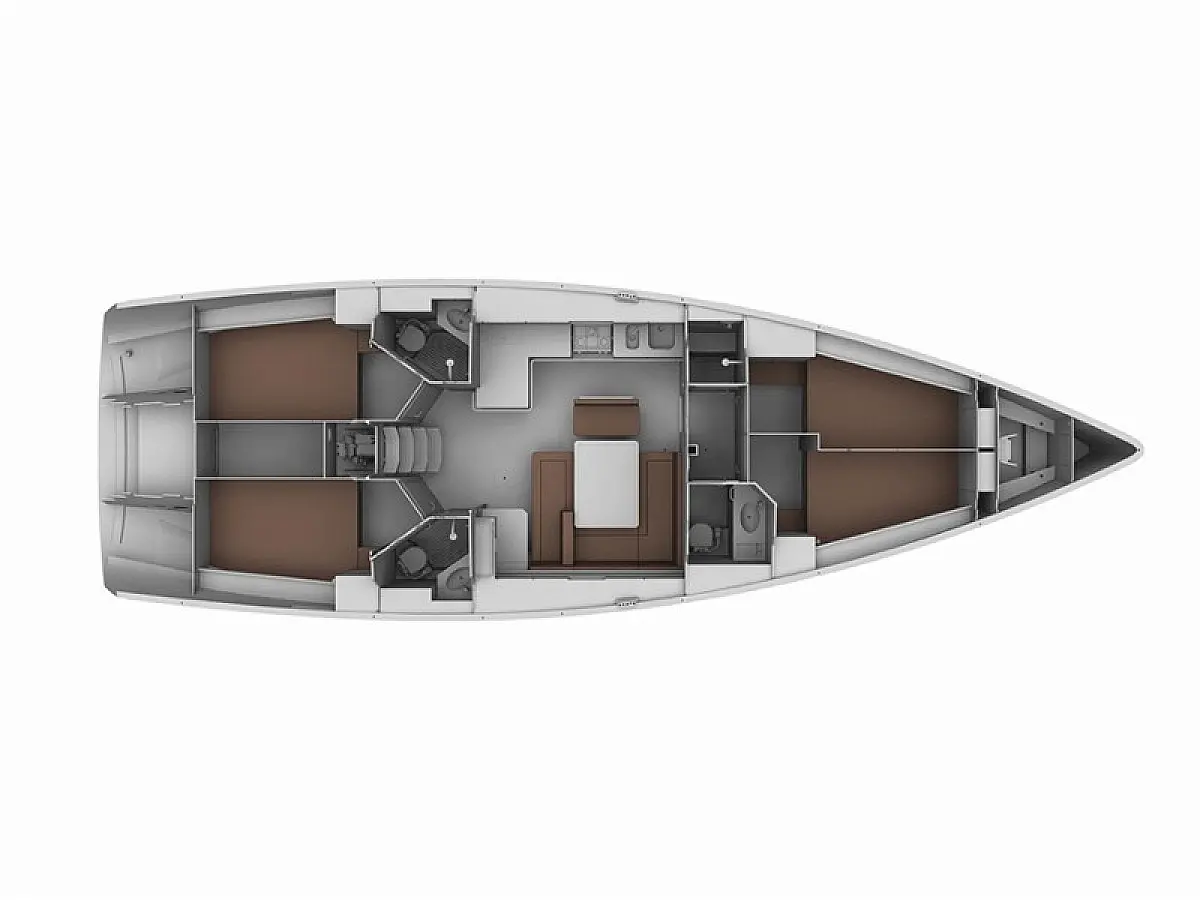 Bavaria Cruiser 45 - PASO DOBLE I  - Layout image