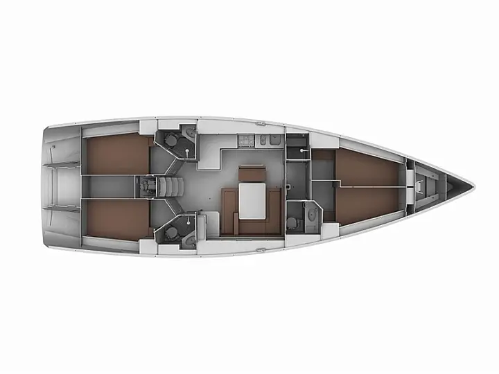 Bavaria Cruiser 45 - PASO DOBLE I  - Layout image